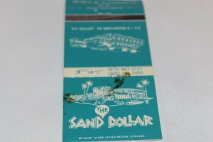 The Sand Dollar Jupiter Florida 30 Strike Matchbook Cover 