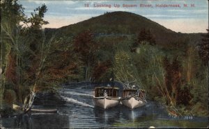 Holderness New Hampshire NH Squam River Boats c1900s-20s Postcard