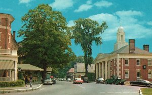 Vintage Postcard View Of Main Street Lenox Massachusetts Springfield News Pub.