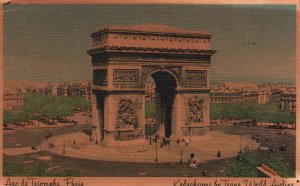 Vintage Postcard 1949 Arc De Triumphe Paris Gateway To Europe Paris Port Of Call