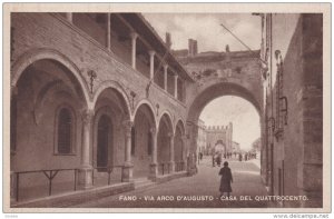 FANO , Italy ; 1910-20s , Via Arco D'Augusto - Casa Del Quattrocentro