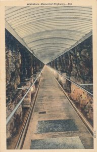 Whiteface Mountain NY Adirondacks New York Tunnel to Elevator - pm 1949 - Linen