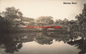 HI, Haleiwa, Hawaii, RPPC, Oahu, Hotel & Bridge, Photo