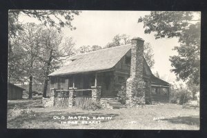 RPPC BRANSON MISSOURI SHEPHERD OF THE HILLS OLD CABIN REAL PHOTO POSTCARD