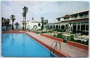 Postcard - View of the swimming pool, Rosarito Beach Hotel - Rosarito, Mexico