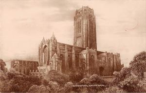 uk856 liverpool cathedral  real photo  uk