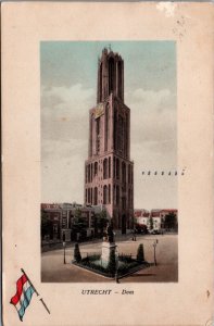 Netherlands Utrecht Dom Vintage Postcard 09.65