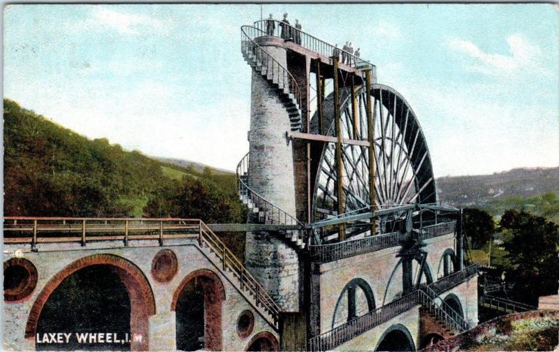 LAXEY, ISLE of MAN, UK United Kingdom    LAXEY WHEEL   1905  Postcard