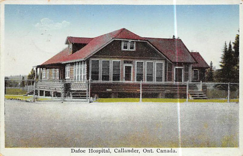 Dafoe Ontario, Canada Hospital PU Unknown 