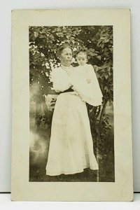 RPPC Victorian Woman & Grandson Sweet Baby Harold Keith Jones c1910 Postcard C1