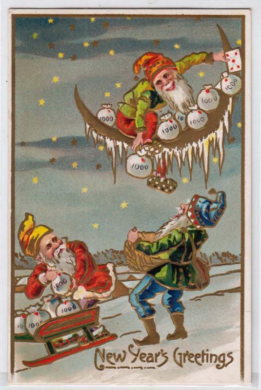 New Years Cards - Elves 