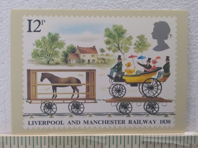 Postcard Liverpool And Manchester Railway 1830, England 