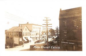 Calais ME Main Street Storefronts Western Union Telegraph'4x6 Photograph