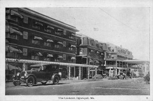 Ogunquit ME The Lookout Hotel Old Cars Postcard