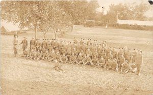 F94/ Eagles Mere Bloomsburg Pennsylvania RPPC Postcard c1910 Military