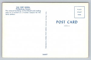 Old Fort Bissell  Phillipsburg  Kansas   Postcard