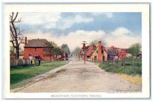 1907 Main Street Yorktown Virginia VA Jamestown Exposition Antique Postcard