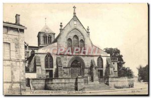 Old Postcard Chalons Sur Marne Church of Saint John