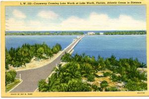 FL - Lake Worth, Causeway Crossing Lake Worth