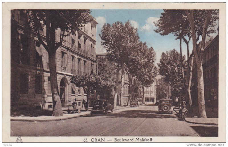 ORAN, Algeria; Boulevard Malakoff, 10-20s