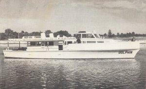 Postcard Dolphin Deep Sea Fishing Boat in Tarpon Springs, Florida~130196