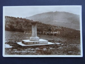 Surrey GUILDFORD Pewley Down Monument & Bench c1926 RP Postcard by Valentine