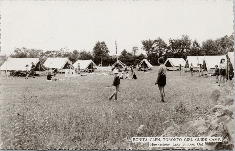 Bonita Glen Toronto Girl Guide Camp Hawkestone Lake Simcoe Ontario Postcard F27 