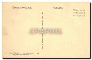 Old Postcard Maintenon Chateau Facade Meridionale