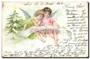 Old Postcard Fantasy Children Angel Angel