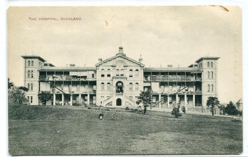 The Hospital Auckland New Zealand 1910c postcard