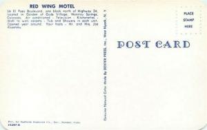 CO, Manitou Springs, Colorado, Red Wing Motel, 1960s Cars, Dexter Press 15287-B