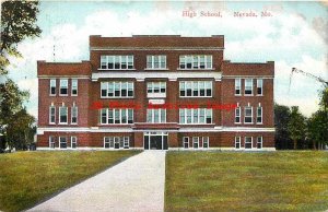 2 Postcards, Nevada, Missouri, High School Views