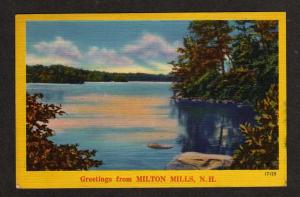 NH Greetings from MILTON MILLS NEW HAMPSHIRE Postcard