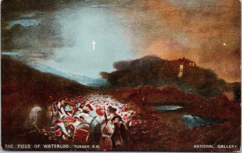 The Field of Waterloo Turner R.A. National Gallery Misch & Co. Postcard F31