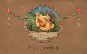 1910 Easter Greetings Special Holiday Celebration Eastertide Vintage Postcard