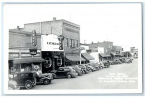 c1950's Main Street Cafe Drug Store Canedy's Custer SD RPPC Photo Postcard