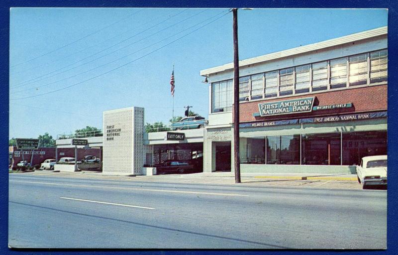 Nashville Tennessee tn First American National Bank postcard