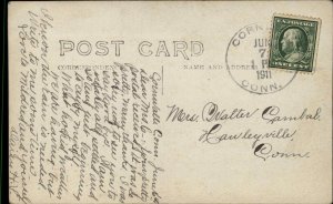 Cornwall Connecticut CT Library c1910 Real Photo Postcard