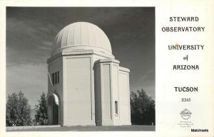 TUCSON ARIZONA Steward Observatory University FRASHERS RPPC  postcard 7585