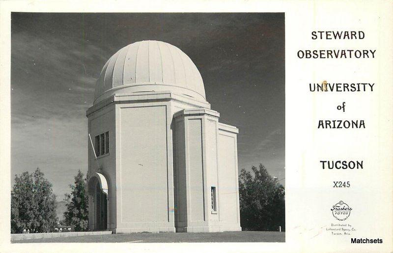 TUCSON ARIZONA Steward Observatory University FRASHERS RPPC  postcard 7585