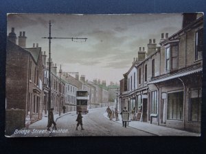 Yorkshire Mexborough SWINTON Bridge Street & Tramcar - Old Postcard