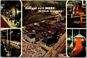 Kellogg Company Battle Creek Michigan MI Cereal Production Workplace Postcard