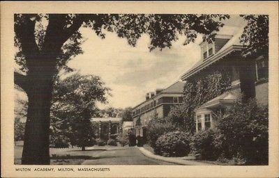 Milton MA Milton Academy Postcard #3