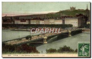 Old Postcard Pont Morand and Lyon Fourviere