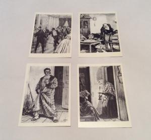 DEAD SOUL Vintage Ful set 16 Russian postcards 1978 by Laptev to Gogol's poem 