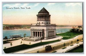 Postcard NY Grant's Tomb New York City New York Double Decker Sightseeing Bus