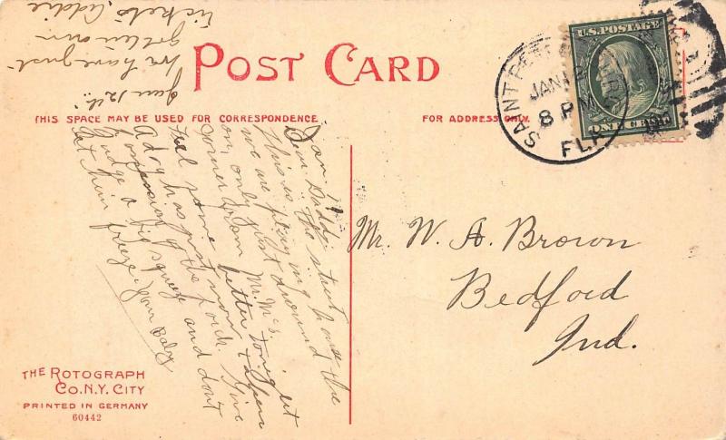 SECOND AVENUE, ST. PETERSBURG, FLORIDA (ROTOGRAPH CARD)