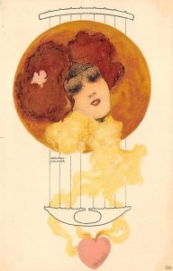 Artist Signed Raphael Kirchner Enfants de la mer IV Artist Signed unused 