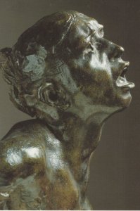 Auguste Rodin The Cry Sculpture Postcard