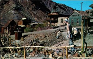 View From Maggie Mine Cutoff Road Calico Ghost Town CA c1968 Vtg Postcard F67